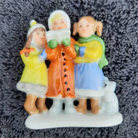 Hutschenreuther Porcelain Christmas 2.5" Figure Carolers Advent Singers - Picture 8 of 8